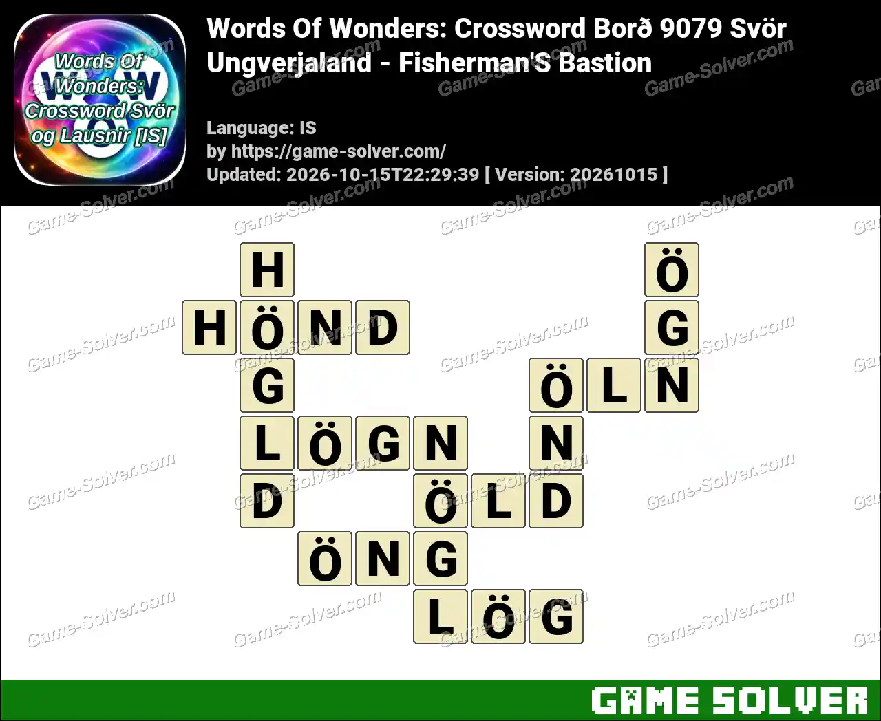 Words Of Wonders: Crossword Borð 9079 Svör – Ungverjaland – Fisherman’S Bastion